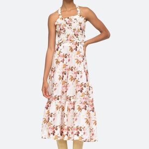 🌷 Sea New York Smocked Apron Dress – Size S